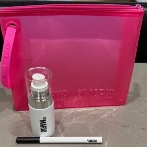 Makeup By Mario Hot Pink Cosmetic Case, Mini Setting Spray Blk Felt Tip Eyeliner